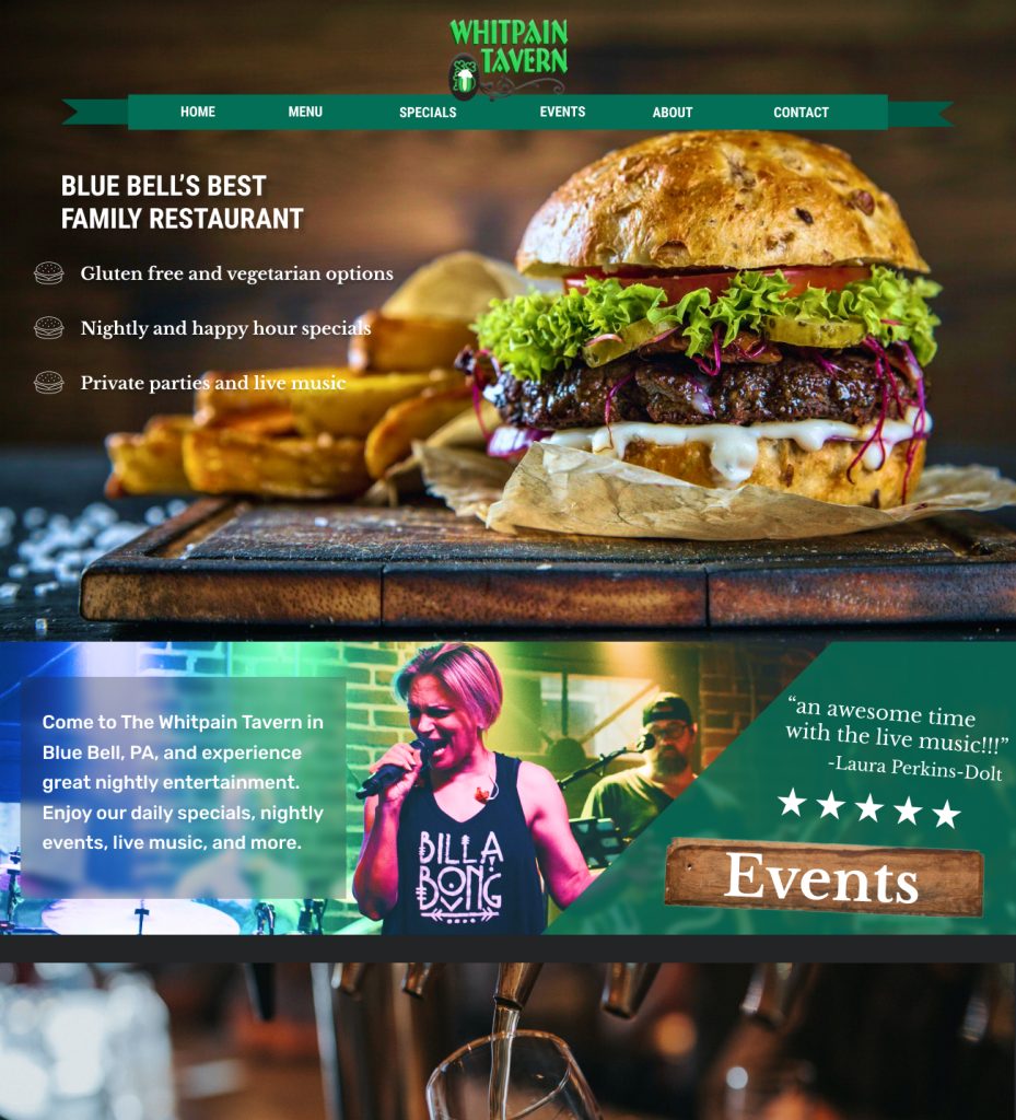 Restaurant Mock Website – 2022